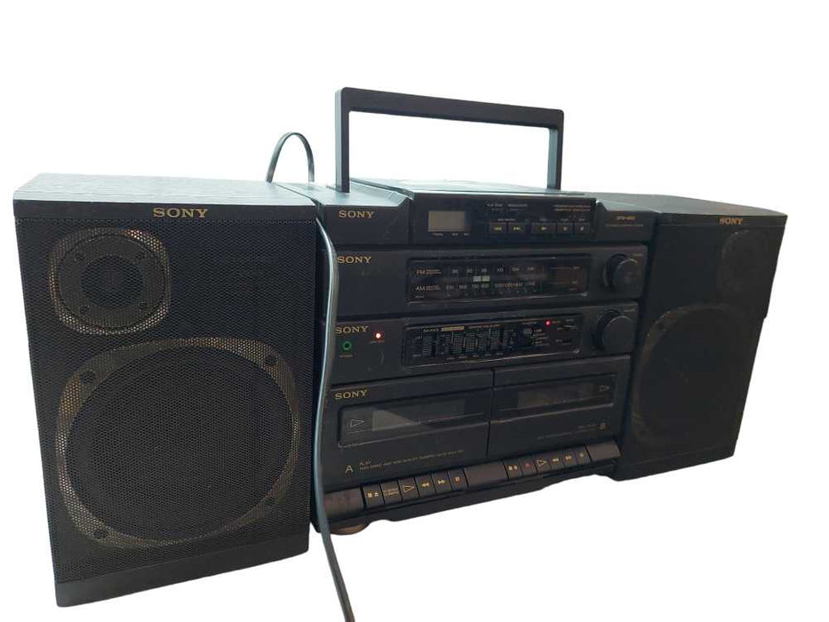 Sony Stereo CD Radio Cassette-Corder Model: CFD-460 with Detachable Speakers =