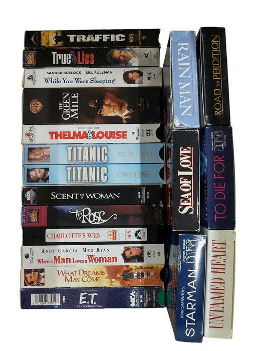 Bundle of 28 VHS Random Movies  =