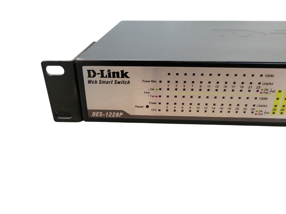 D-Link DES-1228P 24 Ports External Ethernet Switch READ !