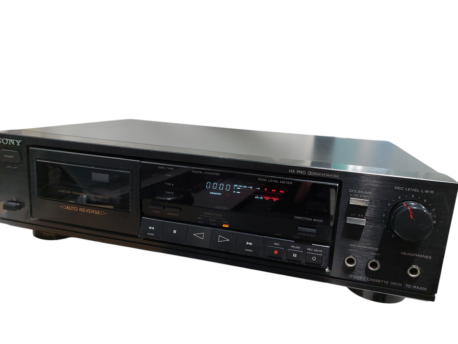 Sony Stereo Cassette Deck Model: TC-RX420  =