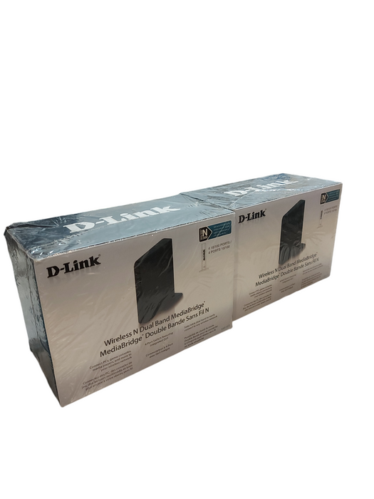 Lot 2x D-LINK Wireless N Dual Band Media Bridge DAP-1513  - BRAND NEW SEALED