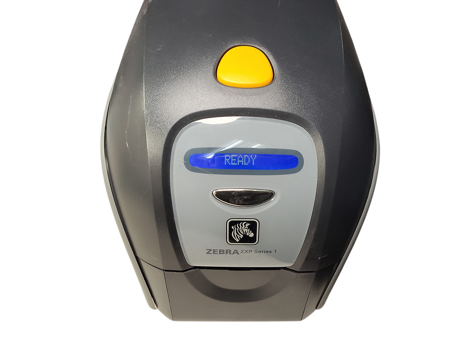 ZEBRA ZXP SERIES 1 USB ID CARD THERMAL PRINTER READ $