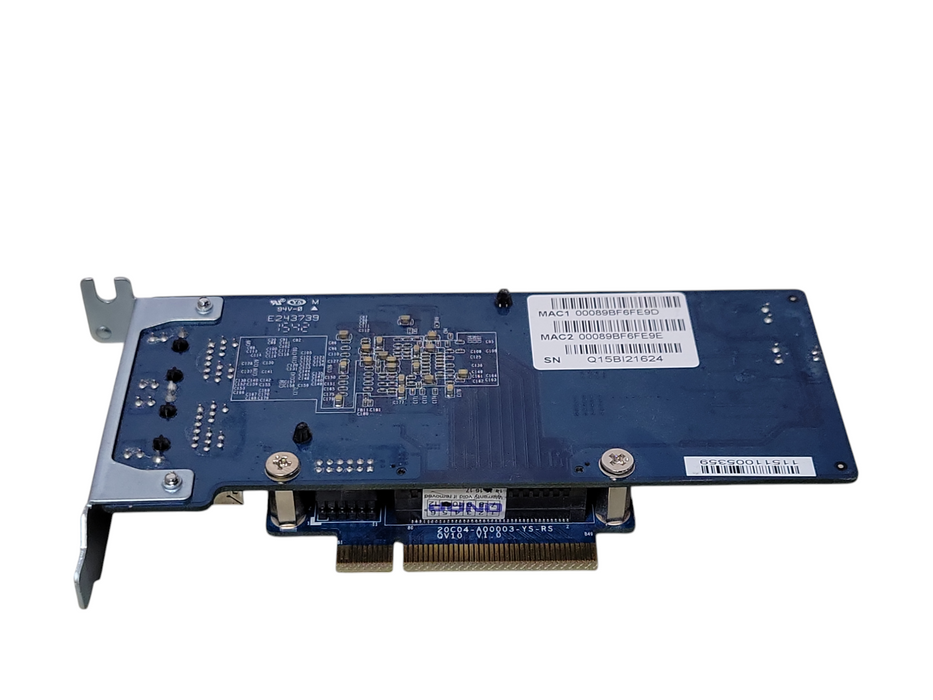 QNAP LAN-10G2T-U Dual Port 10GBASE-T RJ-45 Network Card, LP Bracket _