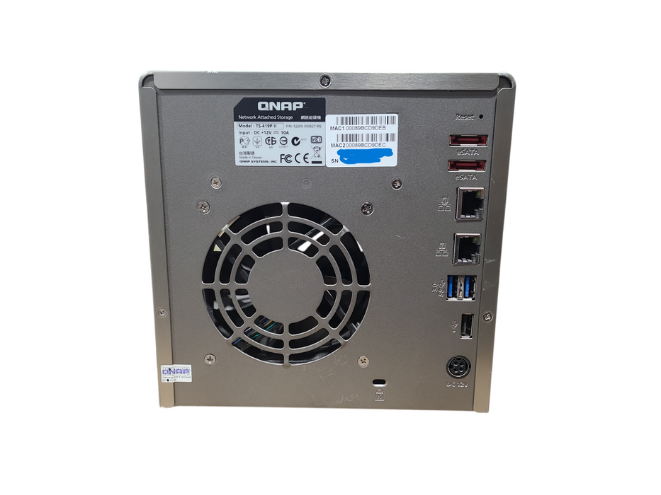 QNAP TS-419P II 4-Bay Network Attached Storage NO HDDs *READ*