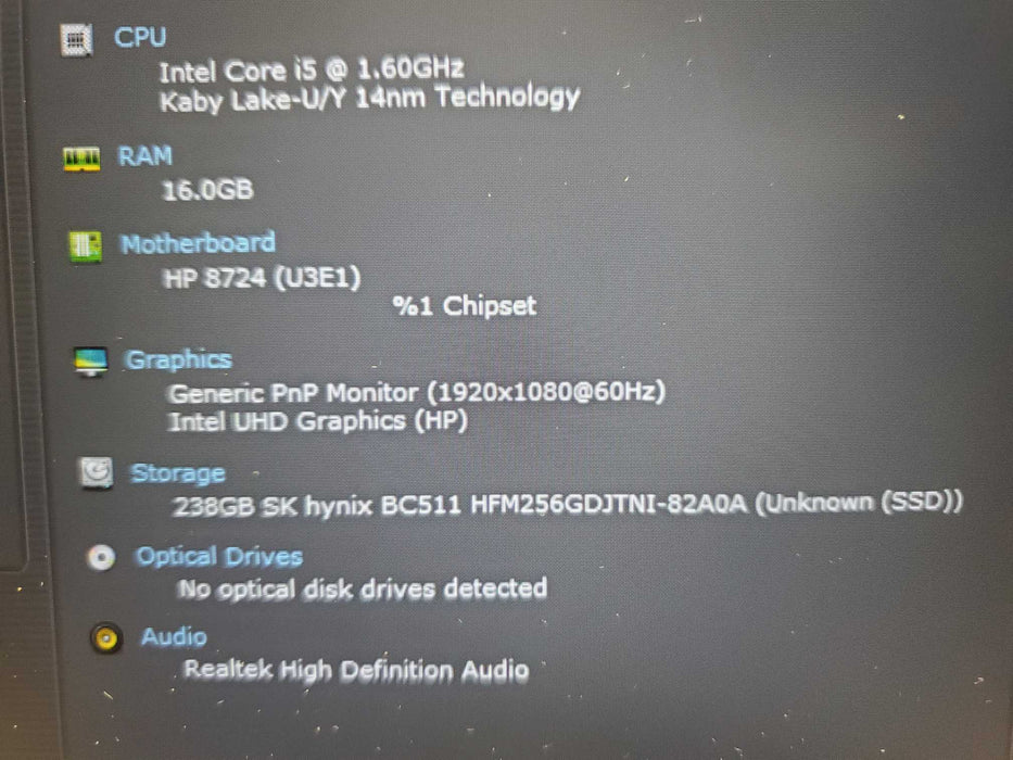 HP EliteBook 850 G7 Core i7-10510U@1.80GHz 16GB RAM 512GB SSD Lap200  Lap200