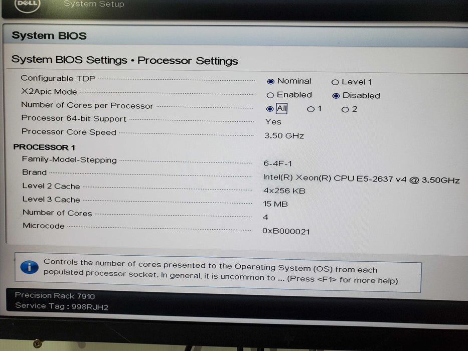 Dell Precision Rack 7910  Xeon E5-2637 v3 32GB DDR4 NO RAID 2x1100W PSU