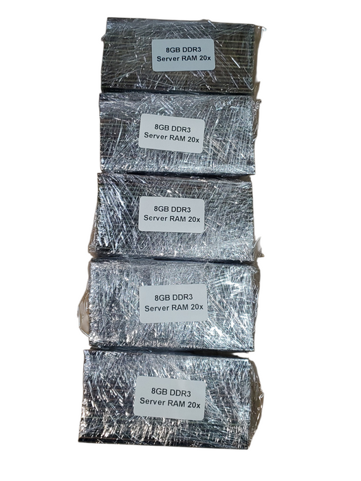Lot of 100x, Assorted 8GB DDR3 Server RAM