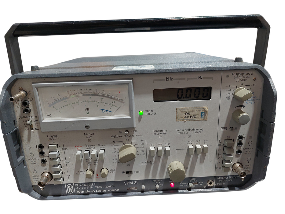 Pegelmesser Level Meter 200Hz...620kHz Wandel & Goltermann SPM-31 =