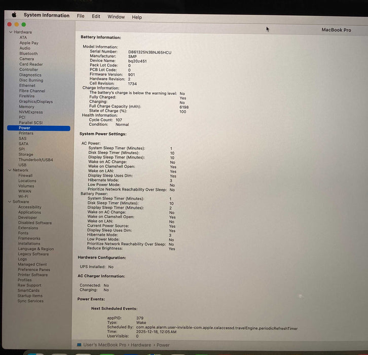 Apple MacBook Pro 15' 2018 i7-8750H 32GB RAM 512SSD Radeon Pro 555X READ