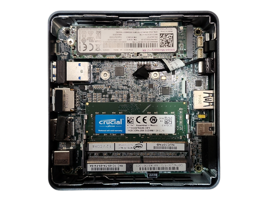 Intel BXNUC10I5FNK1 Mini PC, i5-10210U 1.60GHz, 16GB DDR4, 256GB NVMe