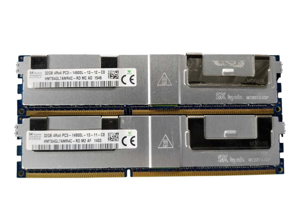 SK Hynix 64GB Bundle DDR3 (2x32GB) 4Rx4 PC3-14900L-13-11-C0 DDR3 Server RAM