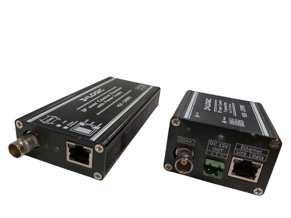 3xLogic IP Coaxial Receiver Power Supply VSX-CDR801 & TransmitterVSX-CDT801 =