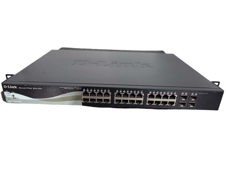 D-Link DGS-1500-28P 28-Port SmartPro PoE Switch Including 4 Gigabit SFP Ports !