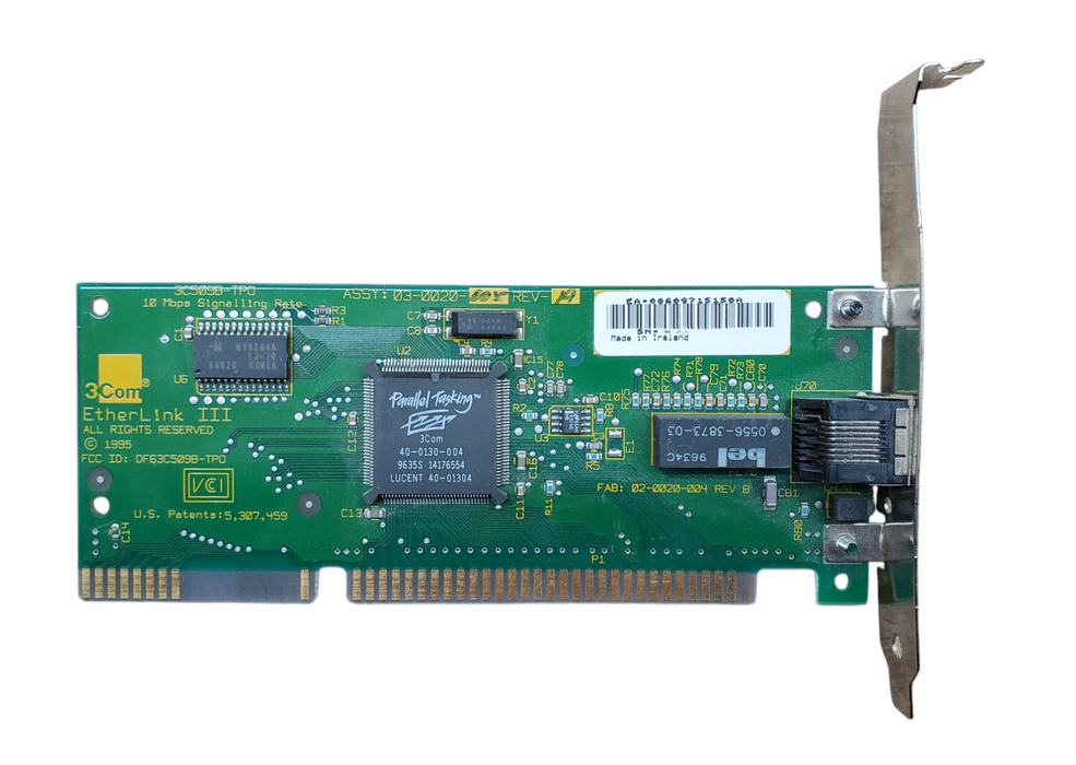 3Com Etherlink III 3C509B-TPO - ISA Network Card