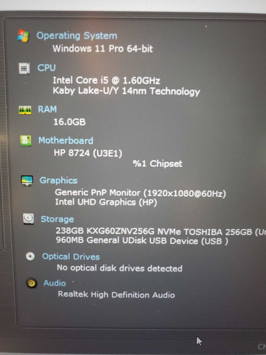 HP ELiteBook 850 G7 i5-10210U 16GB RAM 256GB NVME   Lap200