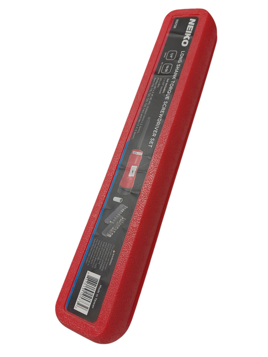 Neiko Long Shank Torque ScrewDriver Set 1/4" Drive 10-50LB Range  =