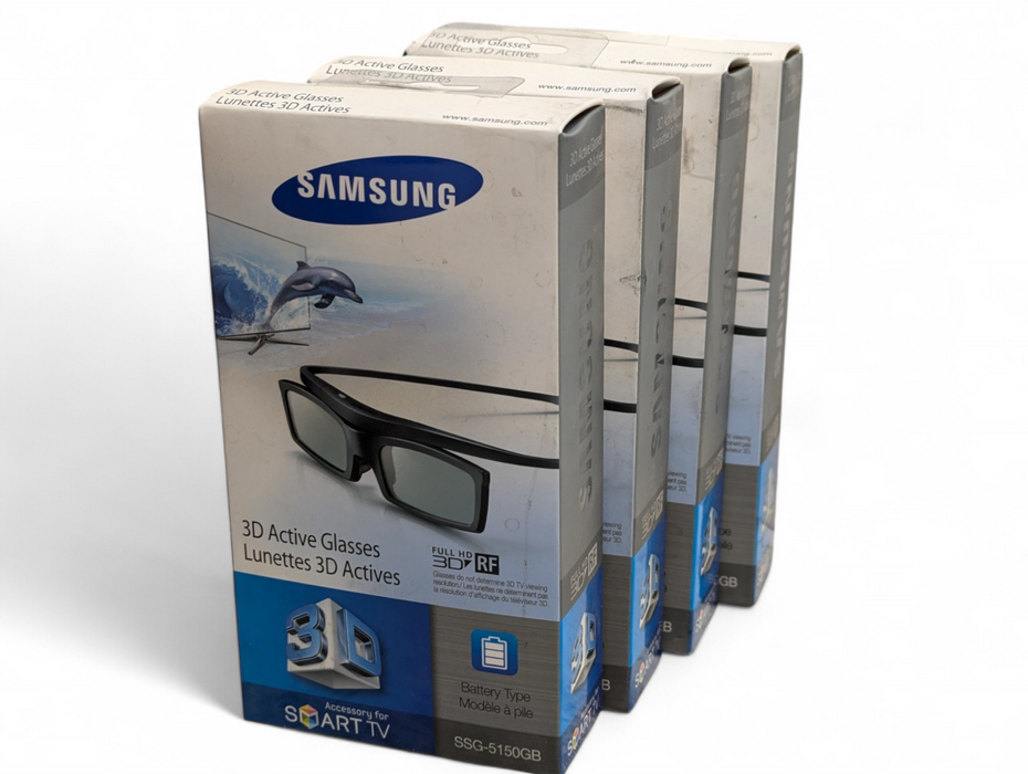 Lot of 4x New Samsung 3D Active Glasses Full HD 3D RF SSG-5150GB  -