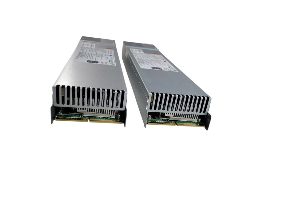 Lot of 2x - Supermicro PWS-2K04A-1R 2000W 1U Redundant Power Supply %
