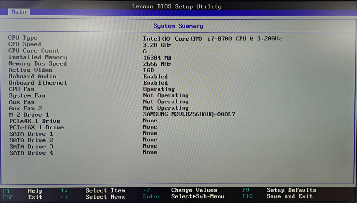 Lenovo ThinkStation P330 SFF | i7-8700 @3.20GHz, 16GB DDR4, 256GB NVMe