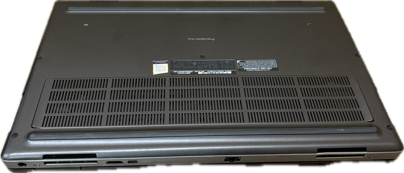 Dell Precision 7540 i7-9850H@2.6GHz QUADRO T1000 4GB GPU 16GB RAM 256SSD  Lap200