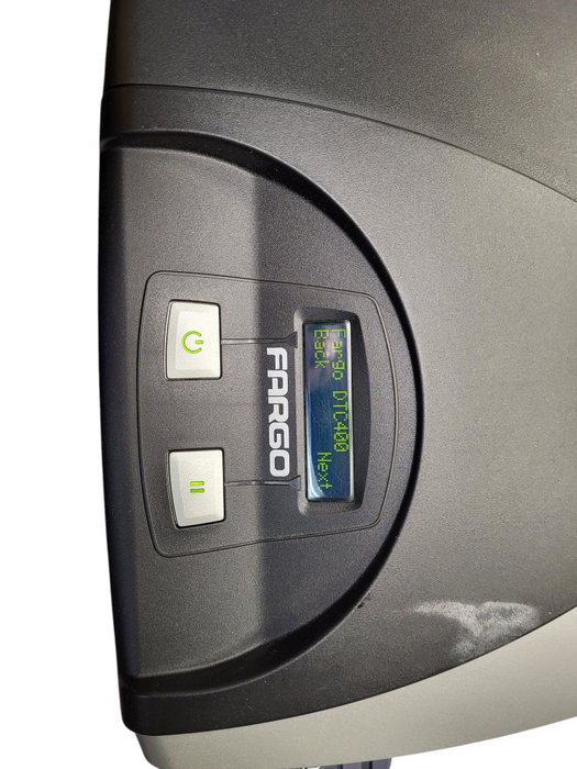 Fargo DTC400 Dual-Sided ID Card Printer P/N 04410 No AC READ $