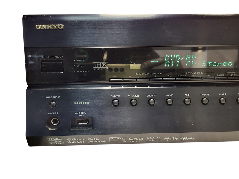 Onkyo TX-SR707 7.2-Channel Home Theater AV Receiver No remote $