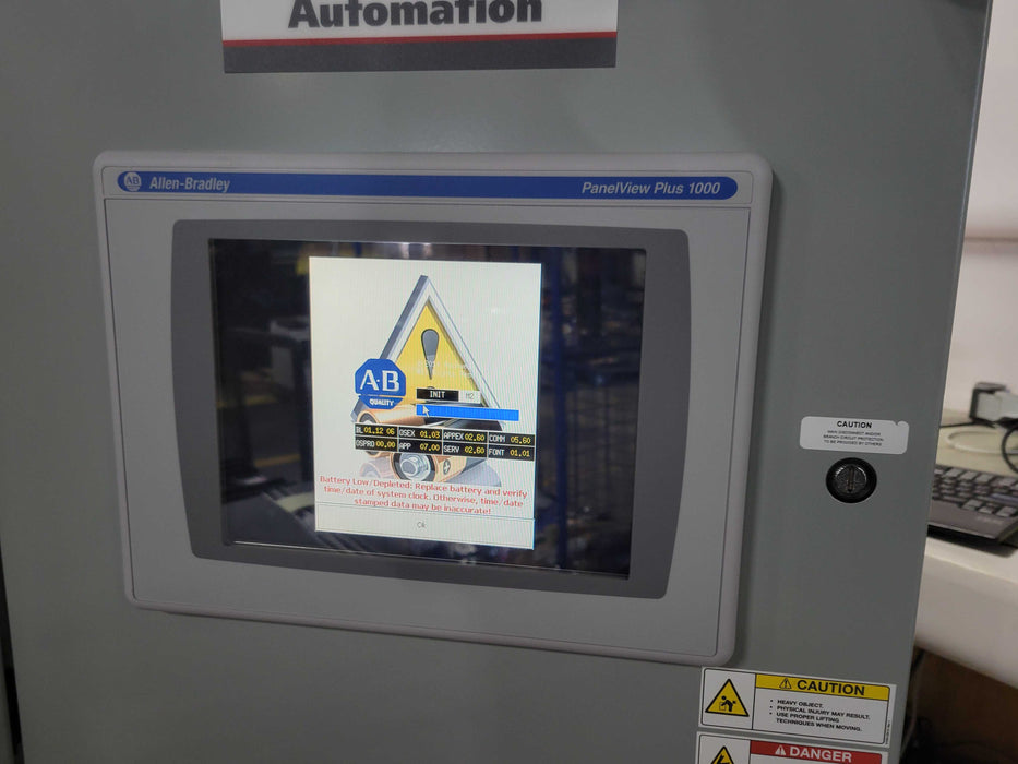 Rockwell Automation with Allen Bradley panelview Plus 1000, READ _