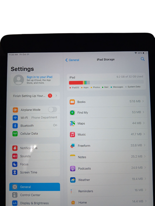 Apple iPad 7th Gen - 32GB - Space Gray [A2200] WiFi/Cellular