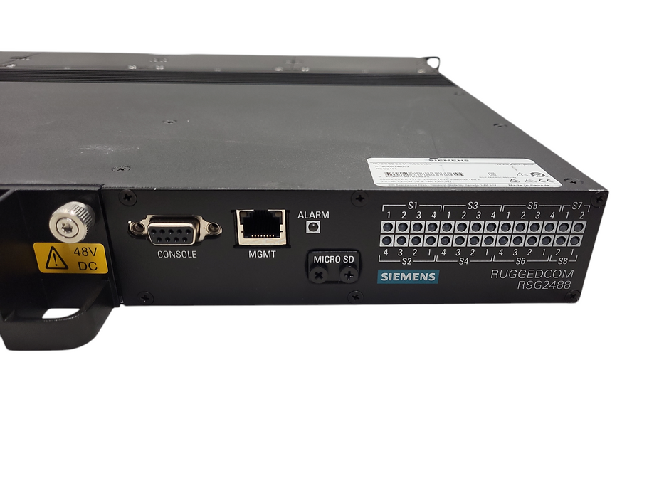 Siemens RUGGEDCOM RSG2488 rack mount switch w/ 22x RJ45s and 2x SFPs Q$