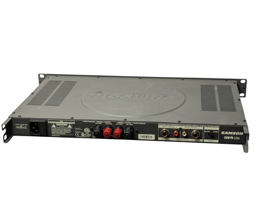 SAMSON SERVO 120a Stereo Audio Power Amplifier -
