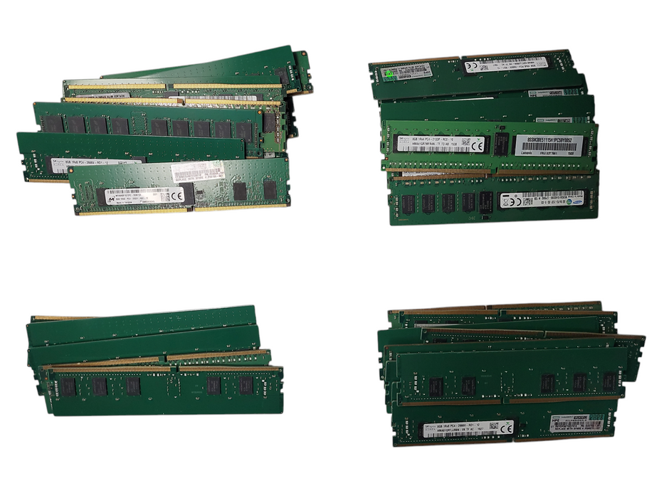 Lot of 35x Various brands 8GB PC4 Server RAM $