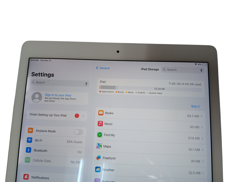 Apple iPad Pro 12.9" 2nd Gen - 64GB - Silver [A1671] WiFi/Cellular