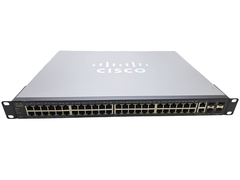 Cisco SG500-52MP | 52-Port Gigabit PoE+ Managed Stackable Switch 1/5G SFP