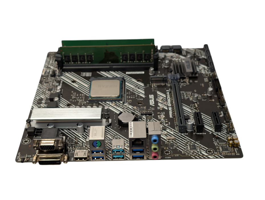 Asus Prime B450M-A ii AMD Ryzen 5 2600X 16GB RAM Motherboard Combo  -