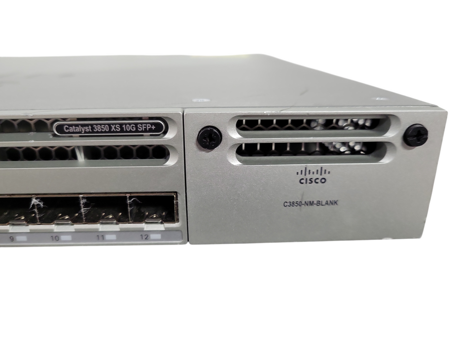 Cisco WS-C3850-12XS-E V02 | 12-Port 10G SFP+ Network Switch | 2x PSU READ !