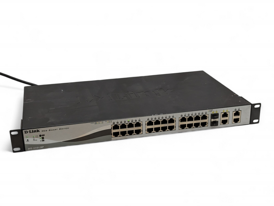 D-Link Web Managed Gigabit with PoE Smart Switch DES-1210-28P 2x SFP Uplinks  -