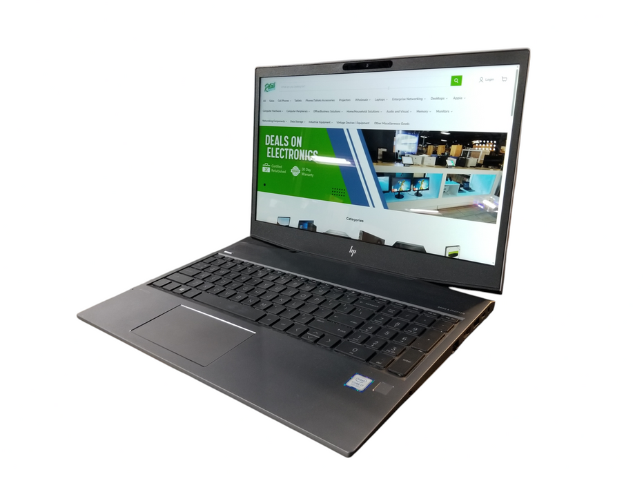 HP ZBook 15v G5 TOUCH i7-9750H QUADRO P600 GPU 32GB RAM 512GB NVMe +Adapter  Lap200