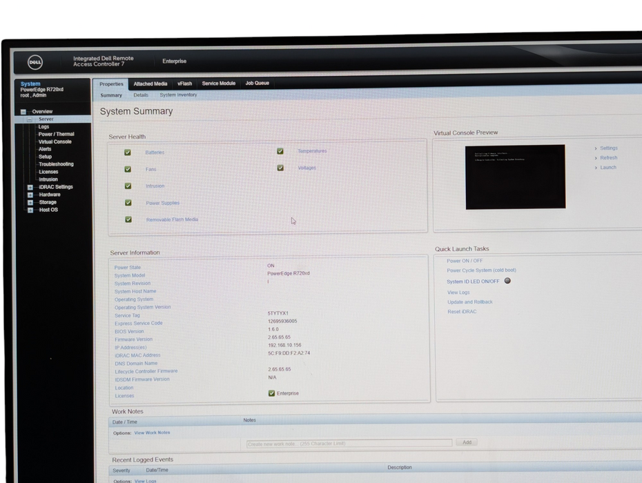 DELL PowerEdge R720xd 2x Intel Xeon E5-2650 v2 256GB RAM  -