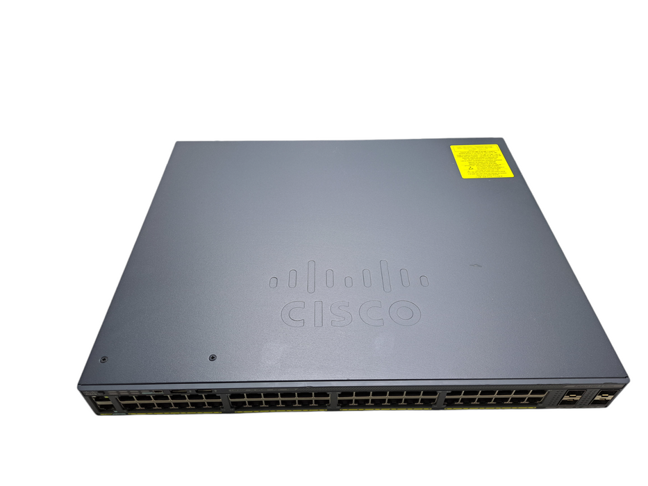 Cisco WS-C2960X-48FPS-L V07 | 48 Port Gigabit PoE+ 740W Switch | 4x SFP