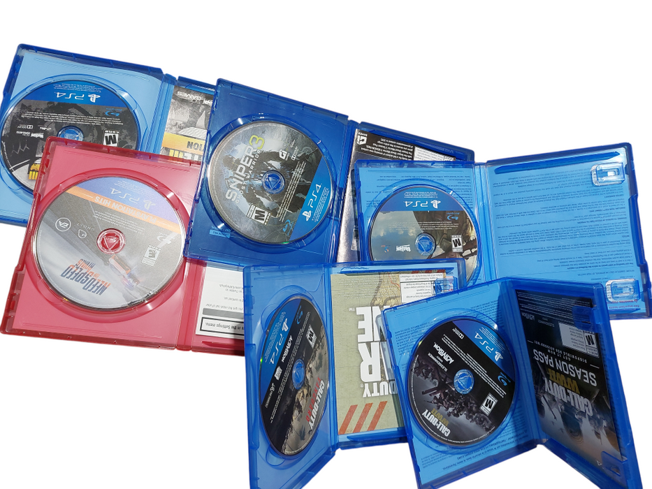 Bundle of 6 PS4 Games , need for speed , call of duty , sniper =