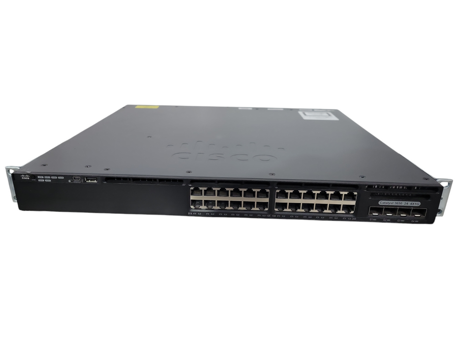 WS-C3650-24TS-L Cisco Catalyst 3650 24 Port Data 4x1G Uplink LAN 2x PSU !