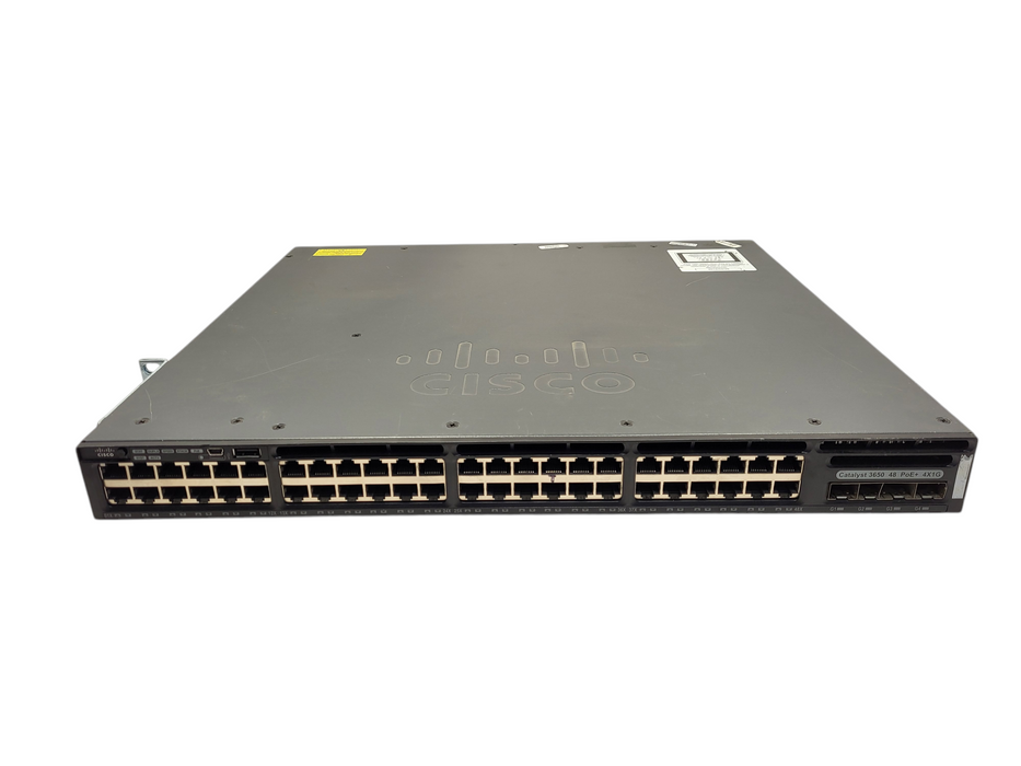 Cisco WS-C3650-48PS-E V02 | 48-Port Gigabit PoE+ Switch w/ 4x 1G SFP $