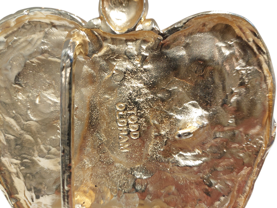 Vintage Rare Todd Oldham Unjeweled Crown Gold Belt Buckle  =