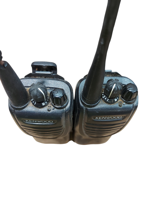 Lot 2x KENWOOD TK-3302-P TWO WAY PORTABLE RADIO UHF 16 CHANNELS