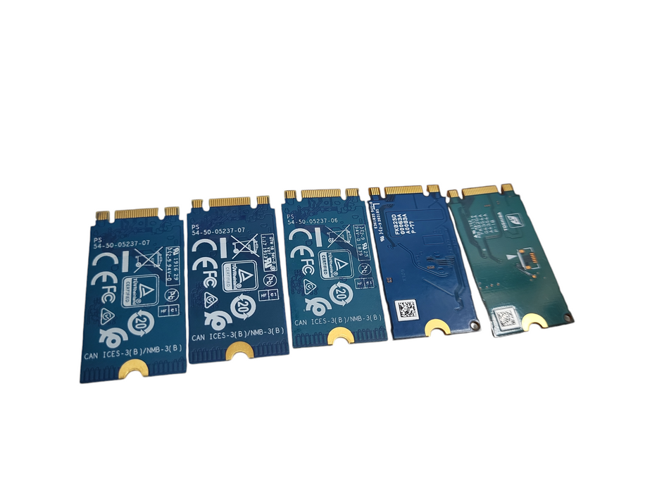 Lot 5x 128GB m.2 SATA 2242 SSD | Mixed Brands &