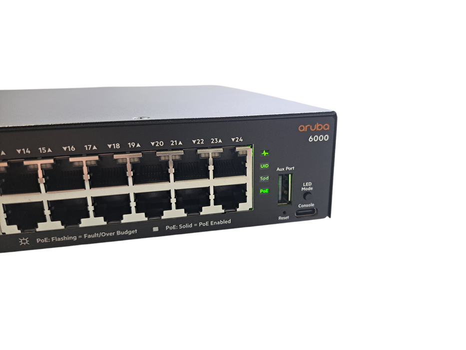 HPE Aruba 6000 24G Class4 PoE 4SFP 370W Network Switch | R8N87A