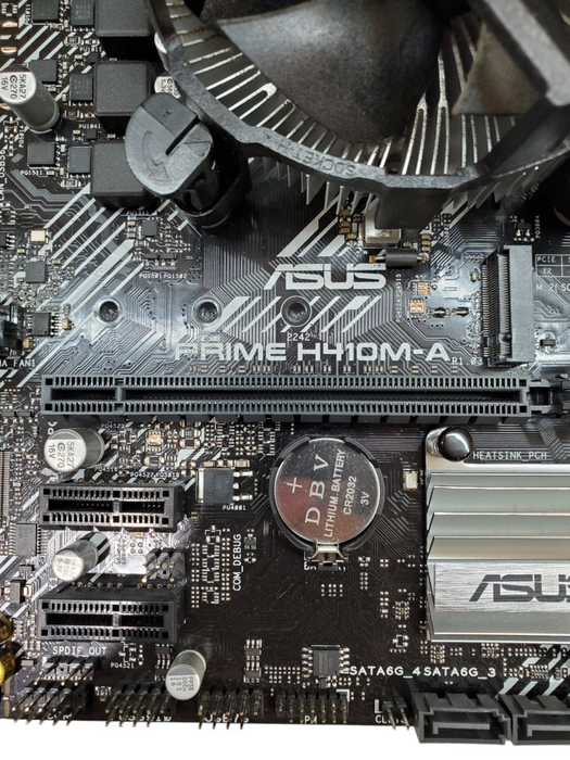 Asus MotherBoard H410M-A with Intel i5-10400 CPU 2.90GHz, 8GB RAM - NO HDD