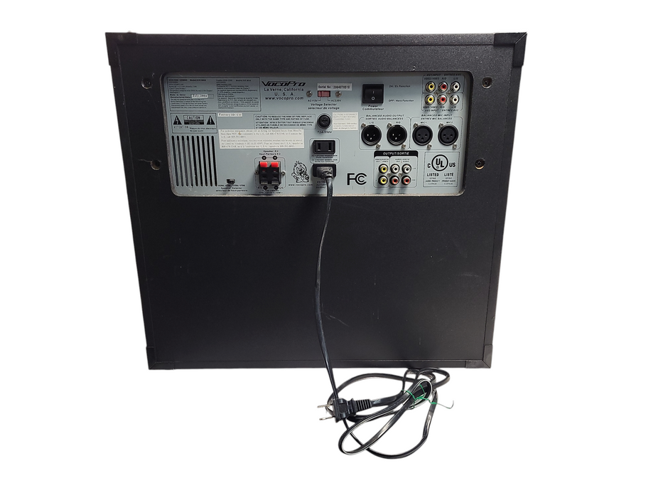 VOCOPRO GIG MAN PLUS PROFESSIONAL KARAOKE SYSTEM MULTI-FORMAT NO REMOTE $
