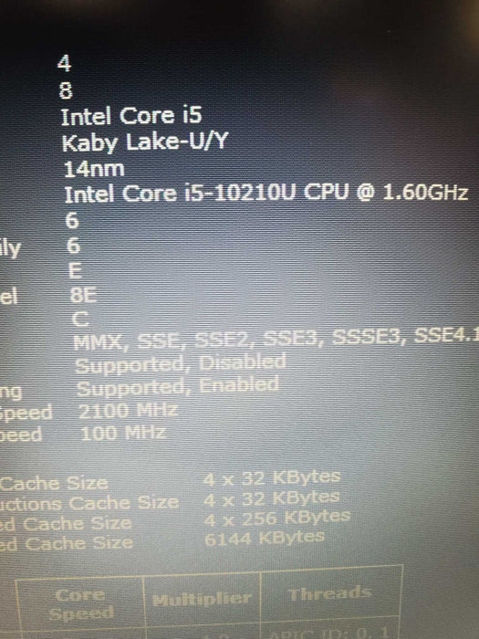 HP 470 G7 17.3" i5-10210U 1.60 GHz 12 GB RAM 500GB SSD  Lap200