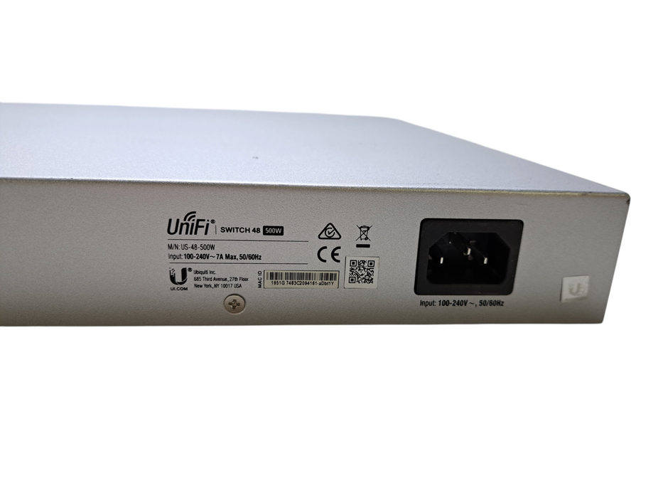 Ubiquiti UniFi US-48-500W | 48-Port Gigabit PoE+ Switch *READ* )